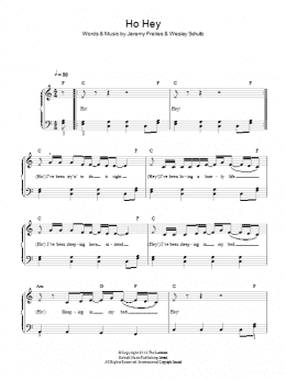 page one of Ho Hey (Easy Piano)