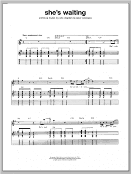 page one of She's Waiting (Guitar Tab)