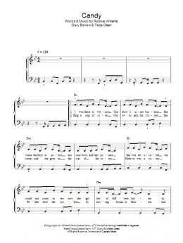 page one of Candy (Easy Piano)