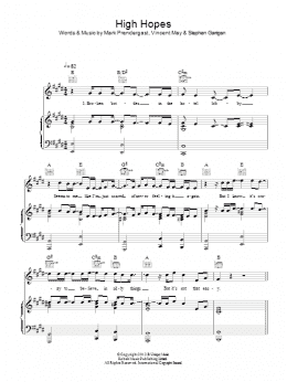 page one of High Hopes (Piano, Vocal & Guitar Chords)