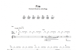 page one of Fire (Guitar Tab)