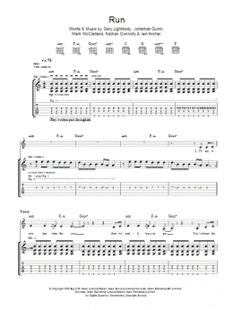 page one of Run (Guitar Tab)