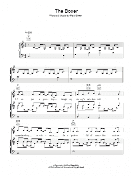 page one of The Boxer (Piano, Vocal & Guitar Chords)