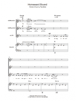 page one of Homeward Bound (Choir)