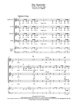 page one of Big Spender (from Sweet Charity) (Choir)