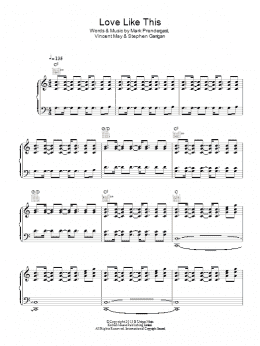 page one of Love Like This (Piano, Vocal & Guitar Chords)