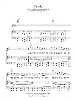 page one of Candy (Piano, Vocal & Guitar Chords)