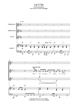 page one of Let It Be (Choir)