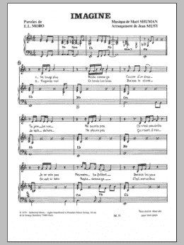 page one of Imagine (Piano & Vocal)