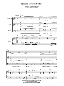 page one of Nobody Does It Better (Piano, Vocal & Guitar Chords)