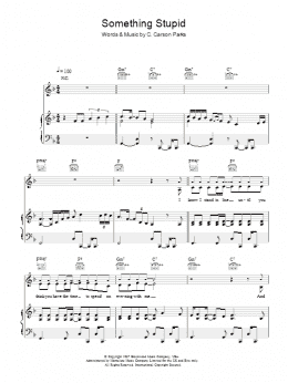 page one of Somethin' Stupid (Piano, Vocal & Guitar Chords)