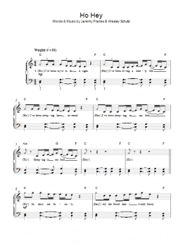 page one of Ho Hey (Easy Piano)