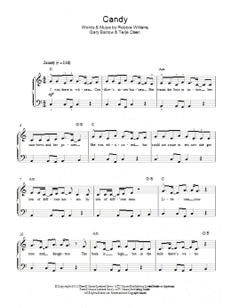 page one of Candy (Easy Piano)