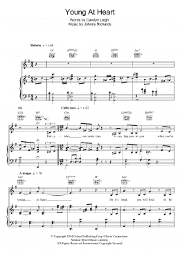 page one of Young At Heart (Piano, Vocal & Guitar Chords)