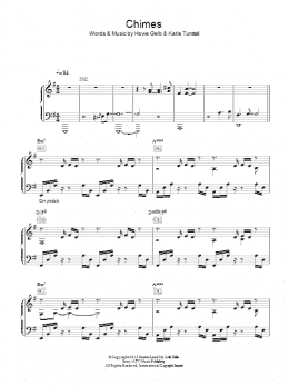 page one of Chimes (Piano, Vocal & Guitar Chords)