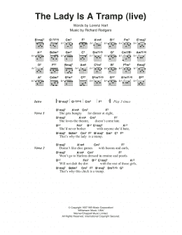 page one of The Lady Is A Tramp (Guitar Chords/Lyrics)