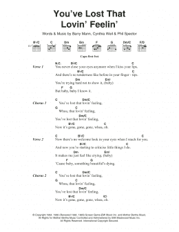 page one of You've Lost That Lovin' Feelin' (Guitar Chords/Lyrics)