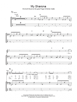 page one of My Sharona (Bass Guitar Tab)