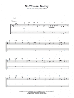 page one of No Woman, No Cry (Bass Guitar Tab)