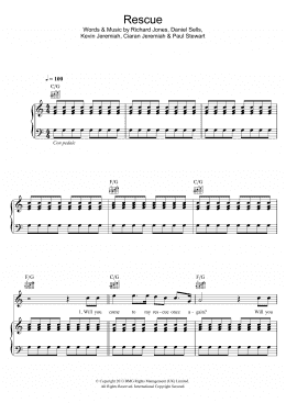 page one of Rescue (Piano, Vocal & Guitar Chords)