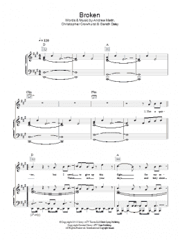 page one of Broken (Piano, Vocal & Guitar Chords)