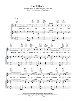 page one of Let It Rain (Piano, Vocal & Guitar Chords)