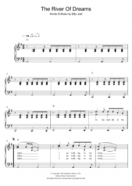 page one of The River Of Dreams (Piano & Vocal)