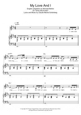 page one of My Love And I (Piano & Vocal)