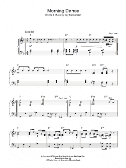 page one of Morning Dance (Piano Solo)