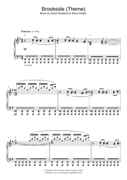 page one of Brookside (Theme) (Piano Solo)