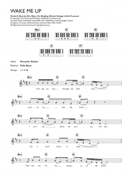 page one of Wake Me Up (Keyboard (Abridged))