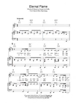 page one of Eternal Flame (Piano, Vocal & Guitar Chords)