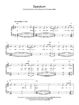 page one of Spectrum (Easy Piano)