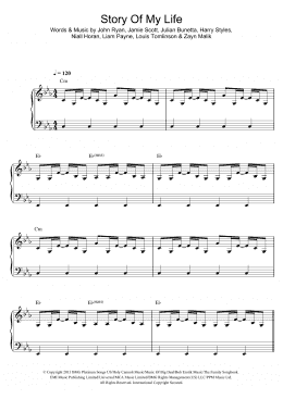 page one of Story Of My Life (Easy Piano)