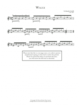 page one of Waltz (Solo Guitar)