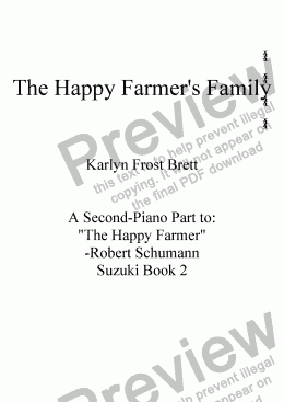 page one of The Happy Farmer's Family