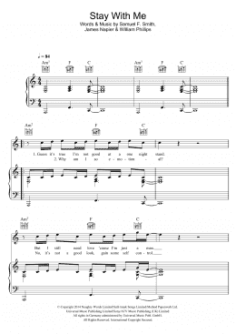 page one of Stay With Me (Piano, Vocal & Guitar Chords (Right-Hand Melody))