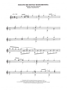 page one of Killing Me Softly With His Song (Easy Guitar)