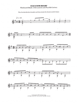 page one of Eleanor Rigby (Easy Guitar)