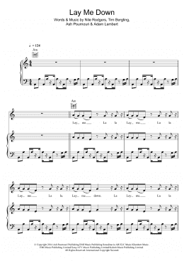 page one of Lay Me Down (Piano, Vocal & Guitar Chords)