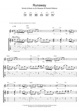 page one of Runaway (Guitar Tab)