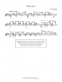 page one of Prelude (Easy Guitar)