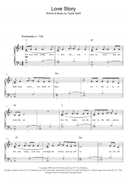 page one of Love Story (Easy Piano)