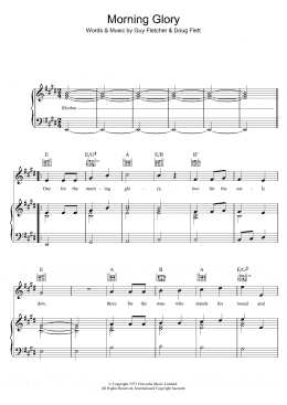 page one of Morning Glory (Piano, Vocal & Guitar Chords)