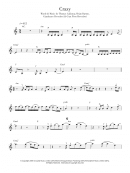 page one of Crazy (Violin Solo)