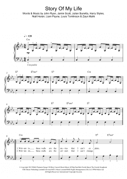 page one of Story Of My Life (Easy Piano)