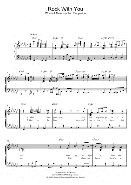 page one of Rock With You (Easy Piano)