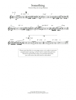 page one of Something (Flute Solo)