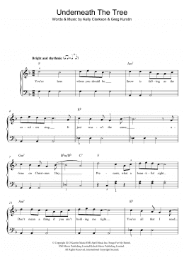 page one of Underneath The Tree (Easy Piano)