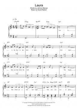 page one of Laura (Easy Piano)